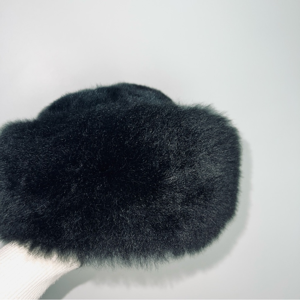 Peruvian Connection Genuine 100% Alpaca Fur Black Hat - One Size - Picture 7 of 9